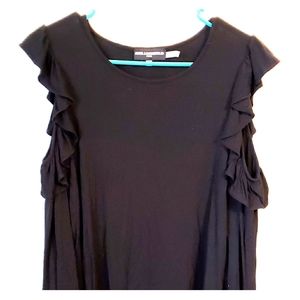 Karl Lagerfeld Women's Black Top Sz Sm